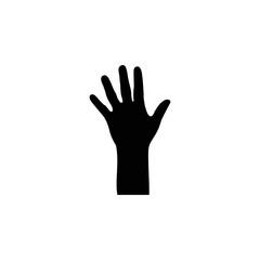 hand sign isolated on white
