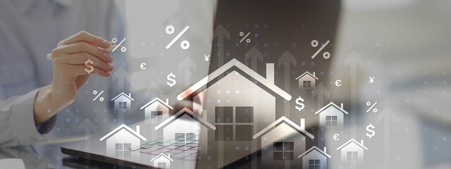 Real Estate and Mortgage Technology Concept.