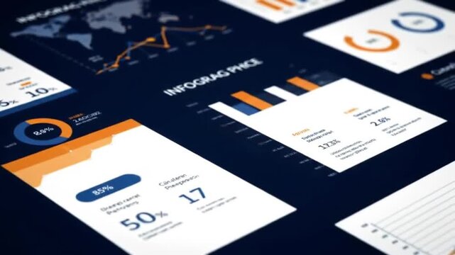 Data analysis and visualization for business intelligence and financial analytics reports - Powered by Adobe