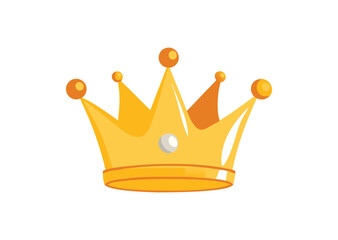 Golden crown Vector, crown Icon Illustration