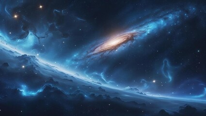 Fototapeta premium space galaxy in space