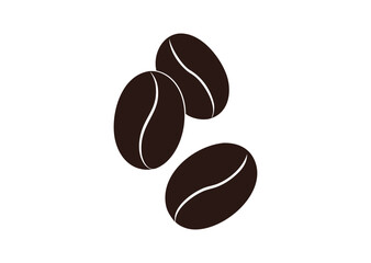 Fototapeta premium Coffee bean Vector, Coffee bean Icon Illustration