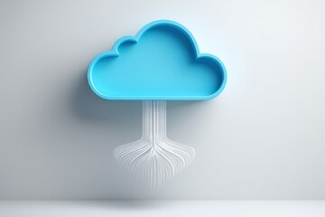 Dynamic cloud storage symbolization emphasizing digital connectivity and virtual networks showcasing the seamless transition of data flow in a modern technological landscape