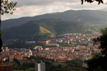 View of Bilbao from a hill