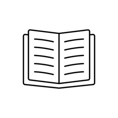 Icon a dictionary, isolated against a clean background.
