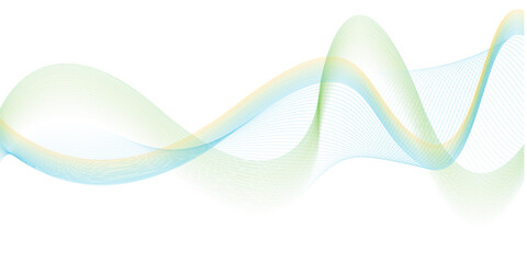 Design elements. Wave of many gray lines. Abstract wavy stripes on white background isolated. Creative line art. Vector illustration EPS 10.
