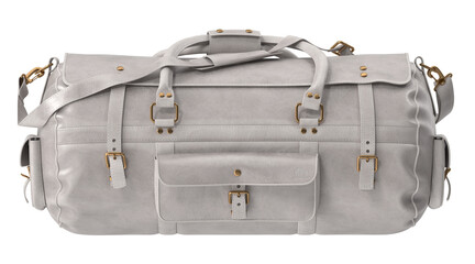 A stylish, vintage leather travel bag, perfect for long journeys and weekend getaways. This bag's...