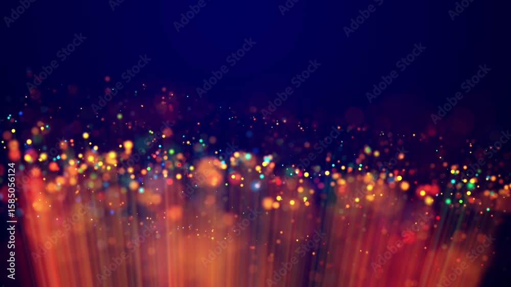 Canvas Prints amazing bokeh for fantastic background in 4k. luma matte as alpha channel. magic multicolored sparkl
