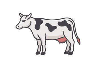Cow Vector, Cow Icon Illustration