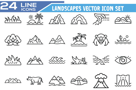 Lake Icon Drawing