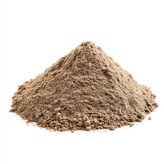 pile of sand isolated on white background