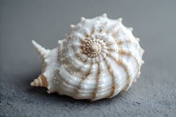 ia generate. sea shell on a black background. seashell on the beach