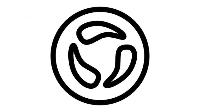 kamon minimalist line animation