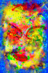 peinture portrait, PNG fond transparent