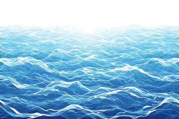 Fototapeta premium ia generated. Abstract design of blue waves with fluid movement, ideal for backgrounds, graphic projects, and marine decoration. 