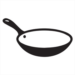Silhouette Style Vector Cooking Pan Logo Design – Kitchenware Icon for Culinary Branding, Restaurant Menus, Chef Logos, Cooking Class Promotions, Food Blog Graphics, and Kitchen Product Packaging