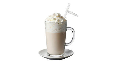Isolated Milkshake with Cream