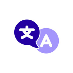 Obraz premium Icon a translate, isolated against a clean background. 