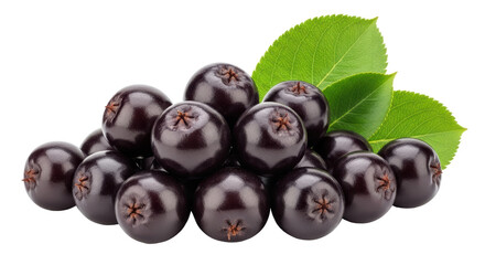 Isolated Aronia Berries
