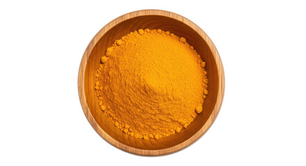 Isolated Turmeric Powder in Bowl