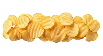 Isolated Potato Chips