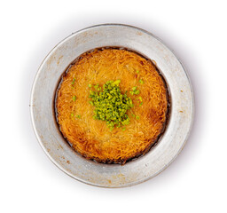Kunefe Dessert with Cheese and Pistachios

