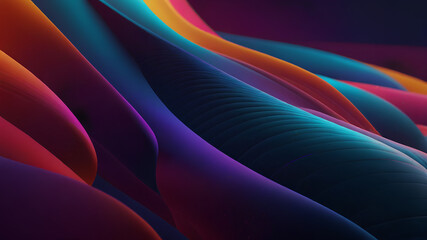 Colorful abstract background with flowing purple and blue lines, a soft, artistic silk wave design