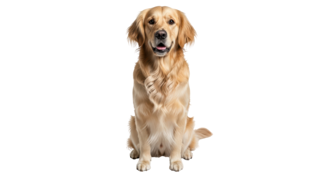 Isolated Golden Retriever
