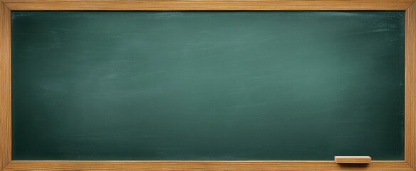 The empty chalkboard ready for messages and creative lessons in education