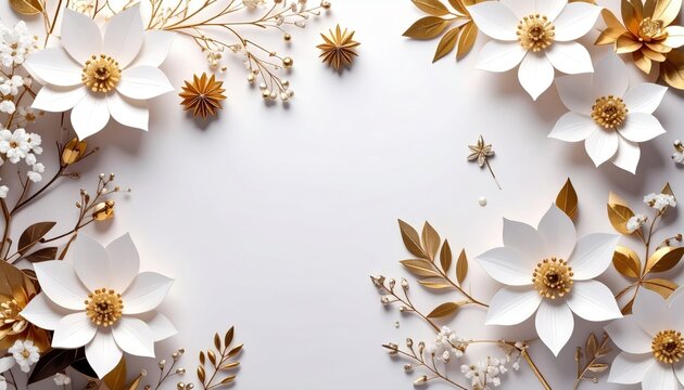 Delicate floral arrangement for elegant events home decor inspiration artistic presentation white and gold theme modern aesthetic