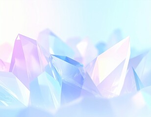 Colorful Gemstones in Gradient Crystal Form