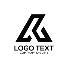 ak letter creative logo design