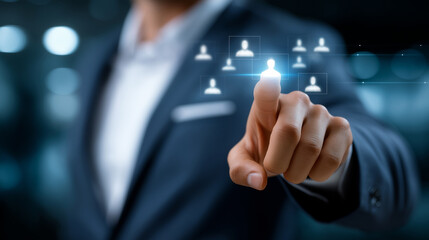 HR specialist reviewing candidate shortlist at an office