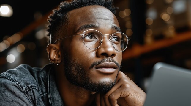 Warehouse worker managing inventory tasks on laptop in storage area during work hours