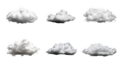 clouds on transparent background