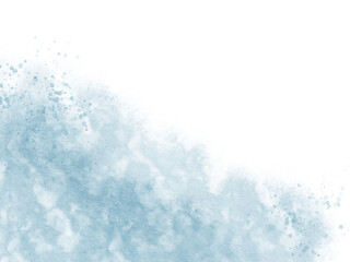 Blush blue watercolor stains Paint stroke hand drawn for illustration design, invitation and birthday .Abstract watercolor background.