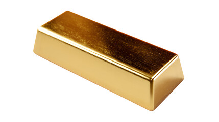 Gold Bar, isolated on transparent background