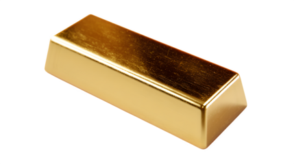 Gold Bar, isolated on transparent background