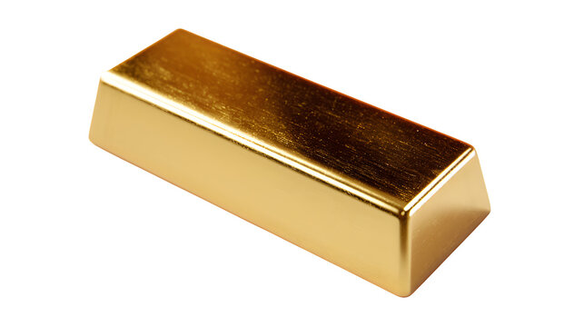 Gold Bar, isolated on transparent background