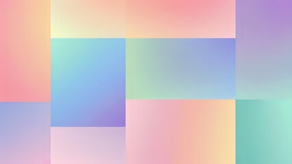 Obraz premium Pastel Gradient Color Blocks Background