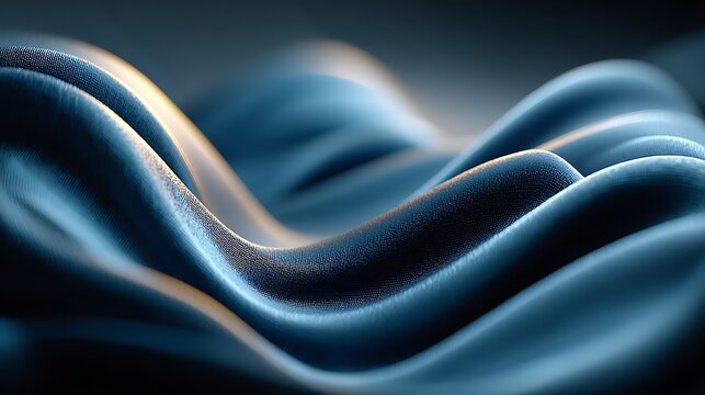 Futuristic blue layout with soft waves and balanced grain creating a dreamy abstract effect
