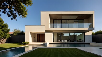 Fototapeta premium modern house in the city