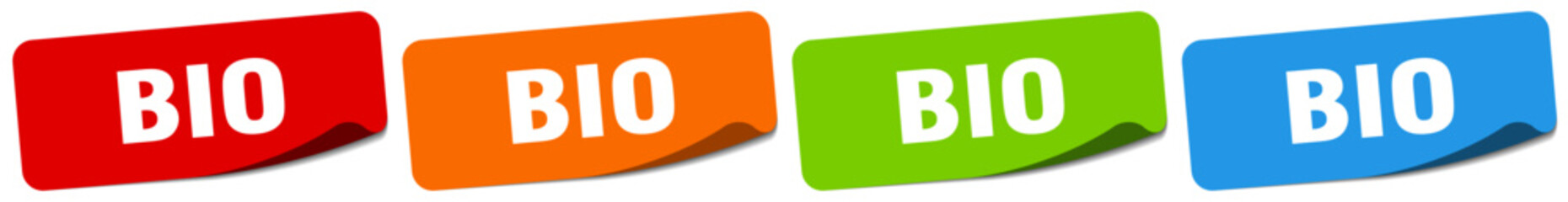 Fototapeta premium bio sticker. bio sticker set on white background