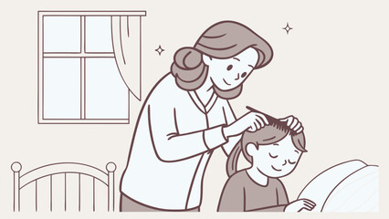 bride and groom mom with the girl