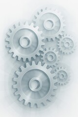 Abstract Gear Mechanism with Metal Cogs #1