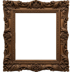 Ornate Bronze Frame for Art Mirror Photo or Iranian Decor