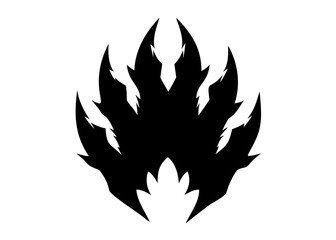 Claw mark black silhouette vector, Claw mark icon, claw symbol design vector illustration