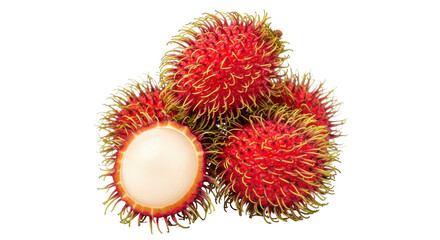 Isolated Rambutan Fruits