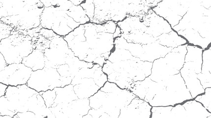 Cracked dry wall grunge surface texture. Abstract broken crack lines and peeling design. Vintage rough aging pattern background.