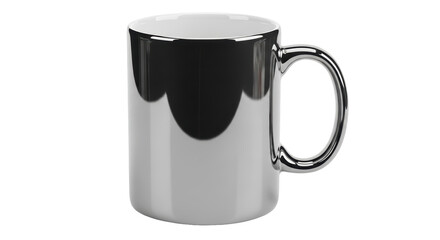 Isolated Silver Mug